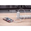 CELL F-ENERGY TFK-TC-20WPD utazótöltő Type C + Type C to Lightning PD QC4.0 3A 20W fehér kábel