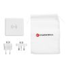 Multifunction charger Forcell F-Energy 4in1 2 x USB A + USB C 15W + power bank 8000mAh + wireless charging white