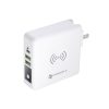 Multifunction charger Forcell F-Energy 4in1 2 x USB A + USB C 15W + power bank 8000mAh + wireless charging white