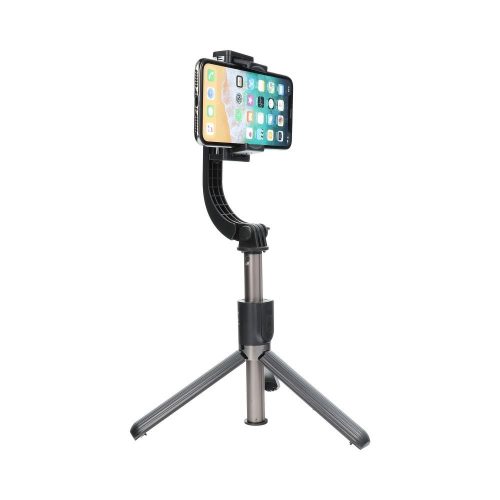 Önkioldós bot vezeték nélküli távirányítóval, stabilizátorral ellátott tripod GIMBAL SSTR-L08 fekete