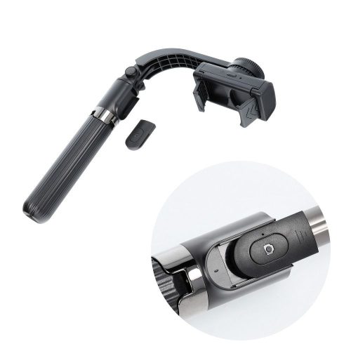 Önkioldós bot vezeték nélküli távirányítóval, stabilizátorral ellátott tripod GIMBAL SSTR-L08 fekete