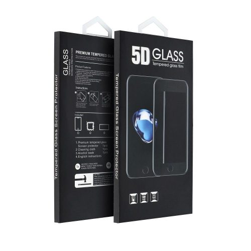 5D Full Glue Edzett üveg -  iPhone 12 Pro Max fekete