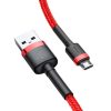 BASEUS kábel USB A - Micro USB 2A Cafule CAMKLF-B09 1 m piros fekete