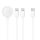 Cable 3in1 Type C to 2 x Lightning / Apple Watch 3W 2A C3168 1,2 m fehér