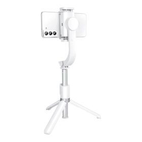   Önkioldós bot vezeték nélküli távirányítóval és stabilizátorral ellátott tripod GIMBAL SSTR-L08 fehér