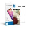 Edzett üveg kék Star - SAMSUNG A12 Full Face (teljes ragasztás kerettel/kis méret) - fekete Edzett üveg kék Star