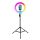 LED Ring Stream RGB lámpa 12" FULL COLOR mobil tartóval + fekete állvánnyal