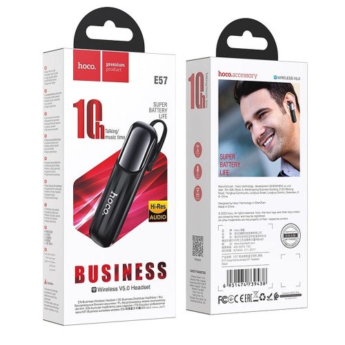 Wireless earphone Hoco E57 black