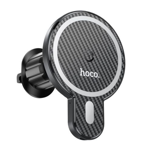 HOCO autós tartó vezeték nélküli töltéssel kompatibilis MagSafe légbefúvóra 15W CA85 fekete