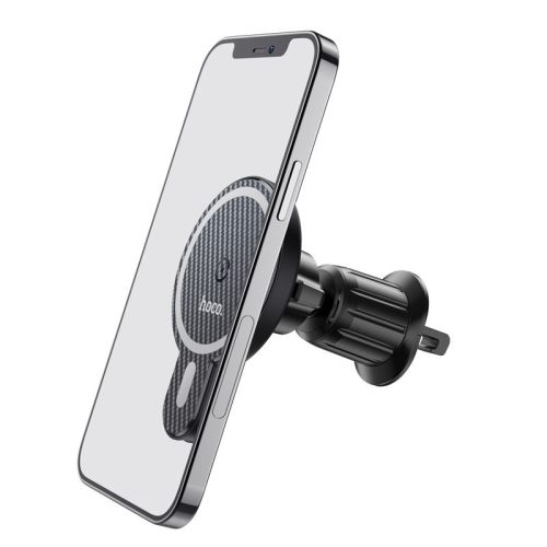 HOCO autós tartó vezeték nélküli töltéssel kompatibilis MagSafe légbefúvóra 15W CA85 fekete