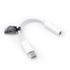 Adapter AUX Type C (férfi) to Jack 3,5 mm (női) BOX fehér