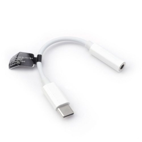 Adapter AUX Type C (férfi) to Jack 3,5 mm (női) BOX fehér