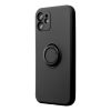 SILICONE RING tok IPHONE 12 Pro Max-hoz fekete