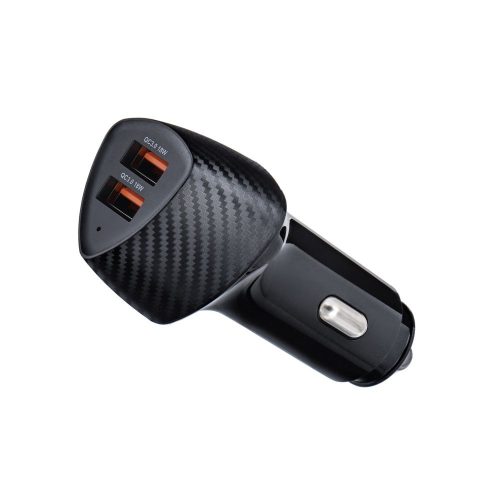 CELL F-ENERGY Carbon CC50-2A autós töltő 2 x USB A QC3.0 3A 36W fekete