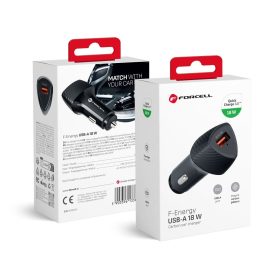   CELL F-ENERGY Carbon CC50-1A autós töltő USB A QC3.0 3A 18W fekete