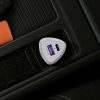 CELL F-ENERGY Carbon CC50-1A1C autós töltő Type C + USB A PD QC3.0 3A 38W fehér