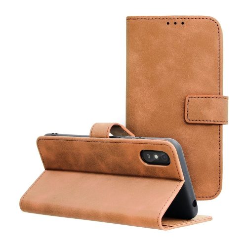 TENDER könyvtok XIAOMI redmi 9AT / redmi 9A készülékhez, barna