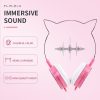 Vezetékes fejhallgató Jack 3,5 mm mikrofonnal CAT EAR YLFS-22 arany