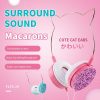 Vezetékes fejhallgató Jack 3,5 mm mikrofonnal CAT EAR YLFS-22 arany