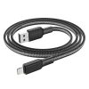 HOCO cable USB A to Lightning 2,4A X69 1 m fekete fehér