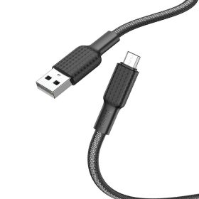 HOCO kábel USB A - Mikro USB 2,4A X69 1 m fekete fehér