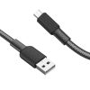 HOCO kábel USB A - Mikro USB 2,4A X69 1 m fekete fehér