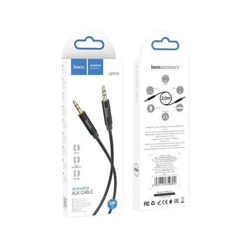 Cable AUX Jack 3,5 mm to Jack 3,5 mm Hoco 2 m UPA19 black