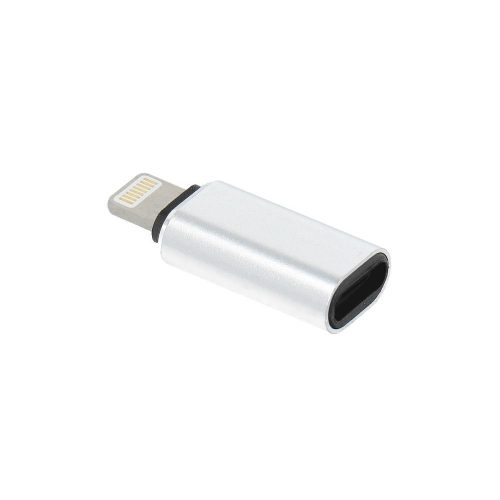 Adapter Type C (female) to Lightning (male) silver