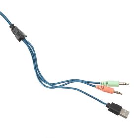 Wire headphones Jack 3,5 mm / USB A Art gaming G11 black