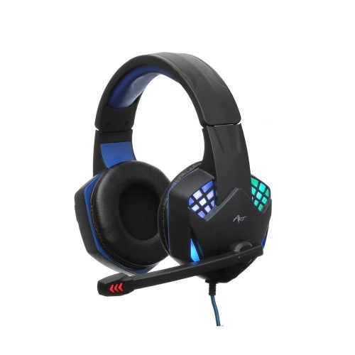 ART vezetékes fejhallgató gaming Jack 3,5 mm / USB A mikrofonnal G11 fekete