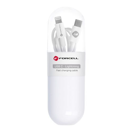 CELL C291 kábel Type C to Lightning PD 27W TUBE 1 m fehér