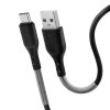 Kábel USB A-ról USB C-re Forcell F-Energy QC4.0 5A 60W Carbon 1 m CB-02A fekete