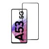 Edzett üveg kék Star - SAMSUNG A53 5G Full Face (teljes ragasztás kerettel/kis méret) - fekete Edzett üveg