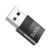 Adapter OTG USB A to USB C Hoco UA17 black