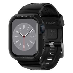   SPIGEN RUGGED ARMOR "PRO" Apple Watch 6/7/8/9/SE 1/2/3 készülékhez tok (44/45 MM) fekete