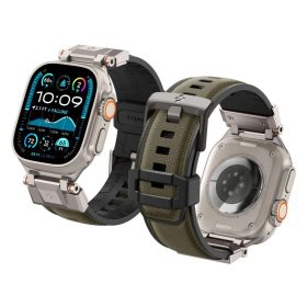  SPIGEN DURAPRO ARMOR Apple Watch 8/9/10/11/SE/ULTRA készülékhez tok (44/45/46/49 MM) militár zöld