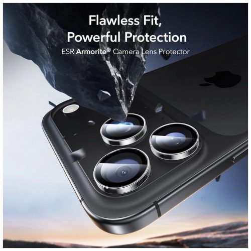 ESR ARMORITE kameravédő iPhone 14 Pro / Max, iPhone 15 Pro / Max, iPhone 16 Pro / Max, iPhone 17 Pro / Max készülékhez, átlátszó