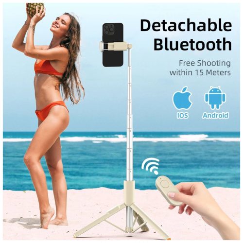 TECH-PROTECT L09S BLUETOOTH szelfi bot állvány bézs