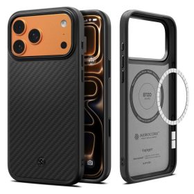   SPIGEN ENZO ARAMID "T" MAG MAGSAFE iPhone 17 Pro Max tok készülékhez fekete