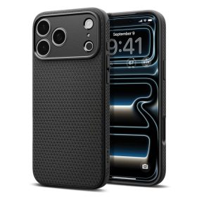   SPIGEN Liquid Air iPhone 17 Pro Max készülékhez tok matt fekete