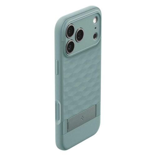 SPIGEN PARALLAX "S" MAG MAGSAFE iPhone 17 Pro Max készülékhez tok zsályazöld