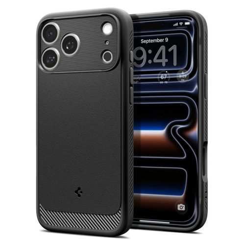 SPIGEN RUGGED ARMOR MAG MAGSAFE iPhone 17 Pro Max készülékhez tok, matte fekete