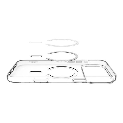 SPIGEN Liquid Crystal MAG MagSafe iPhone 17 Pro Max tok készülékhez, átlátszó/fehér