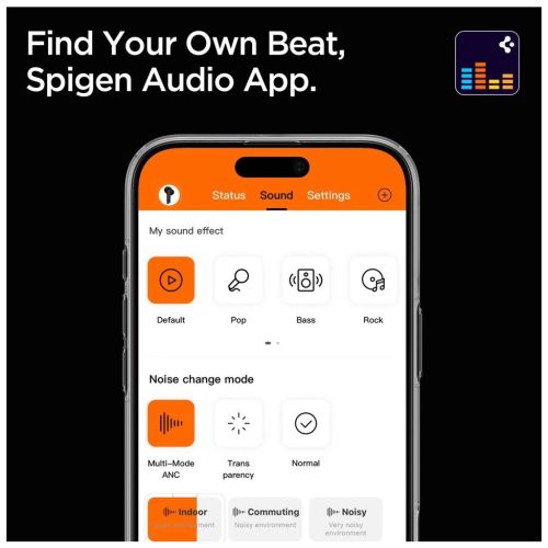 SPIGEN SA2403 ANC PRO fülhallgató fekete