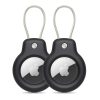 TECH-PROTECT ROUGH VEIN AirTag tok 2-PACK APPLE AIRTAG készülékhez 1/2 fekete