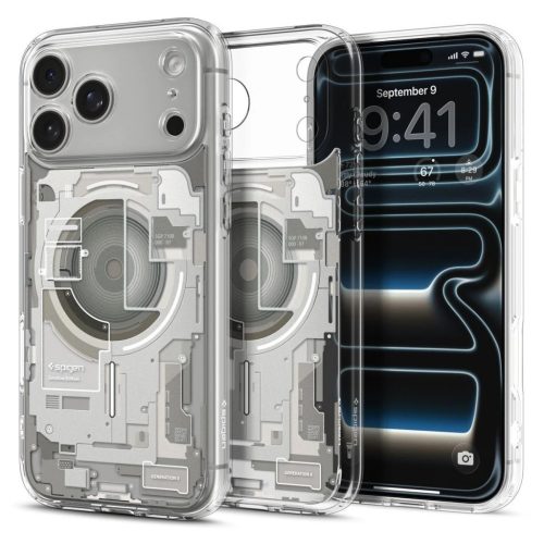 SPIGEN Ultra Hybrid Mag MagSafe iPhone 17 Pro Max készülékhez tok ZERO ONE Natural Titanium