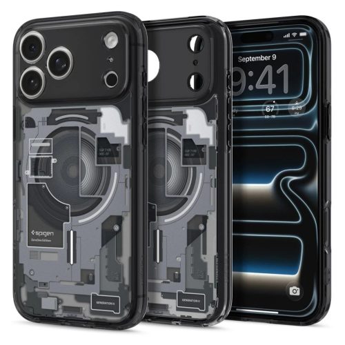 SPIGEN ULTRA HYBRID MAG MAGSAFE iPhone 17 Pro Max Zero One tok készülékhez fekete
