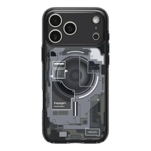 SPIGEN ULTRA HYBRID MAG MAGSAFE iPhone 17 Pro Max Zero One tok készülékhez fekete