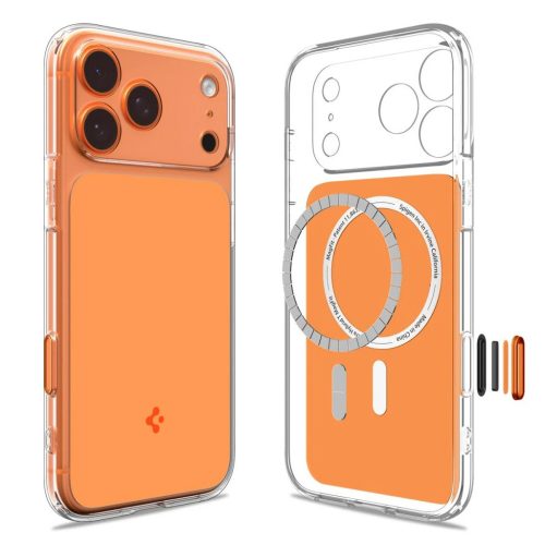 SPIGEN ULTRA HYBRID "T" MAG MAGSAFE iPhone 17 Pro Max készülékhez tok Glossy narancs