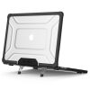 TECH-PROTECT SMARTSHELL PRO MacBook Air 13 tok készülékhez M2 / M3 / M4 / 2023-2025 fekete / átlátszó